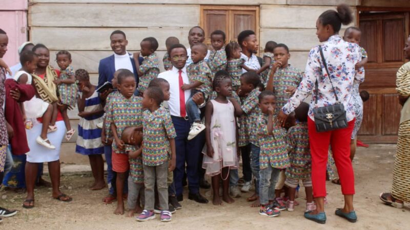 Kisangani/ Mandela Day : Des enfants orphelins logés au centre Miséricorde dotés des vivres