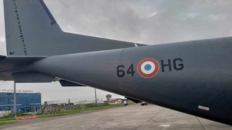 Kisangani : Ce qu’il faut savoir de l’avion militaire « français » atterri à l’aéroport de Bangboka