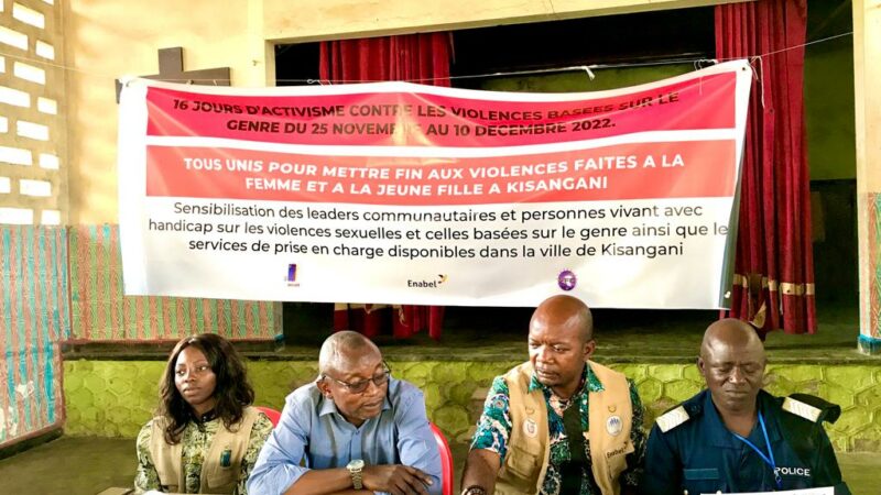 16 jours d’activisme: ACAT et FFC en campagne contre les violences faites aux femmes dans les communes Lubunga et Kisangani